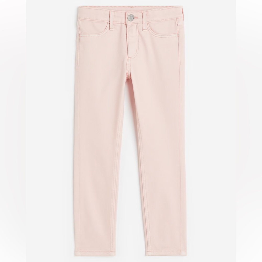 H&M Girl’s Light Pale Pink Skinny Leg Jeans- Size 10
